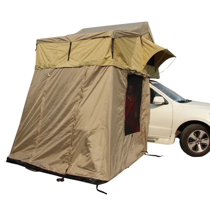 Double Ladders 190cm Wide Large Soft Rooftop Tent OEM Service Available