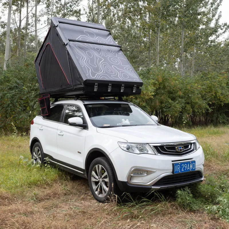 Factory Aluminum Triangle Hard Shell Roof Top Tent