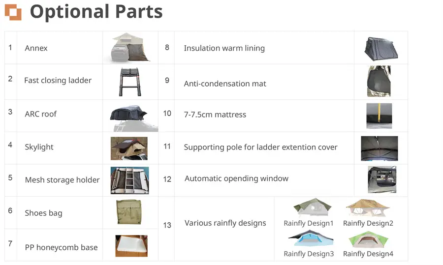  More than 8 years of rooftop tent OEM production 032it