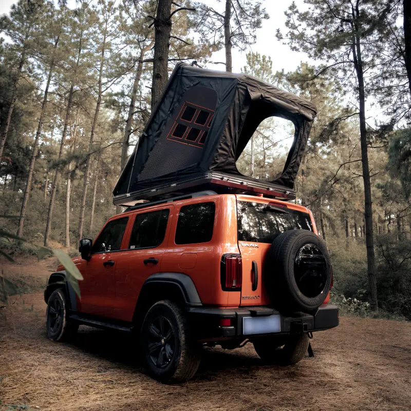 Unistrengh Hard Shell Aluminum Material Triangle Rooftop Tent