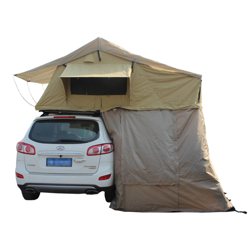 Double Ladders 190cm Wide Large Soft Rooftop Tent OEM Service Available